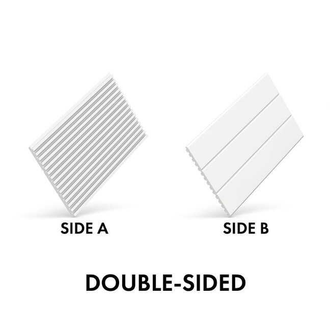 Orac Decor | High Density Polyurethane | 3D Decorative Covering | Track Wall Element | Primed White | 9-7/8in H