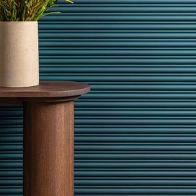 Orac Decor | Duropolymer Polystyrene | 3D Decorative Covering | Flute Wall Element | Primed White | 10in H