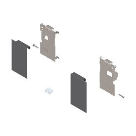 Blum Orion Gray Finish Front Fixing Bracket for Roll Out Front Piece